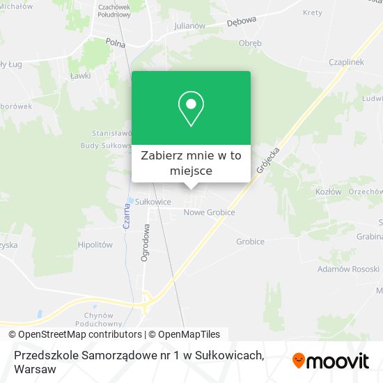 Mapa Przedszkole Samorządowe nr 1 w Sułkowicach