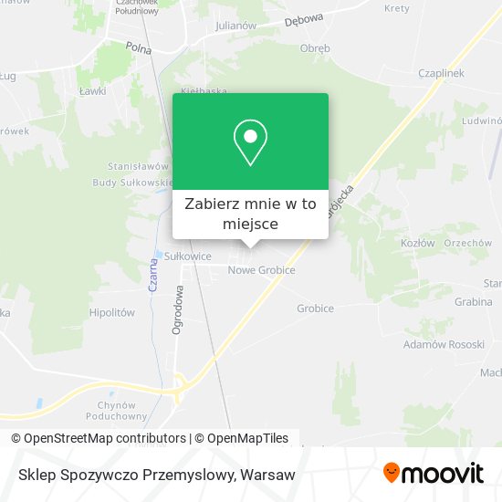 Mapa Sklep Spozywczo Przemyslowy