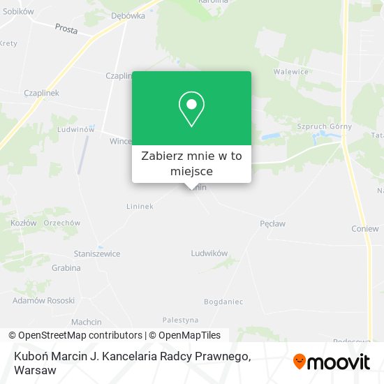 Mapa Kuboń Marcin J. Kancelaria Radcy Prawnego