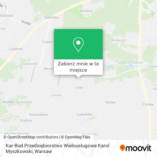 Mapa Kar-Bud Przedsiębiorstwo Wielousługowe Karol Myszkowski