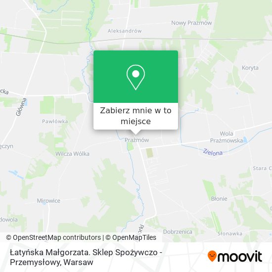 Mapa Łatyńska Małgorzata. Sklep Spożywczo - Przemysłowy