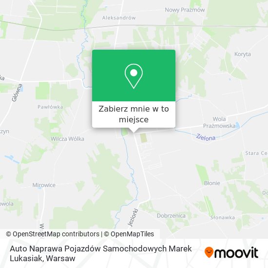 Mapa Auto Naprawa Pojazdów Samochodowych Marek Lukasiak