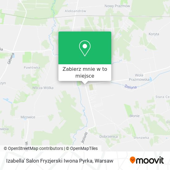 Mapa Izabella' Salon Fryzjerski Iwona Pyrka