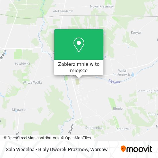 Mapa Sala Weselna - Biały Dworek Prażmów