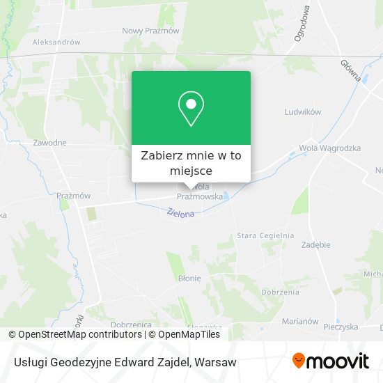 Mapa Usługi Geodezyjne Edward Zajdel