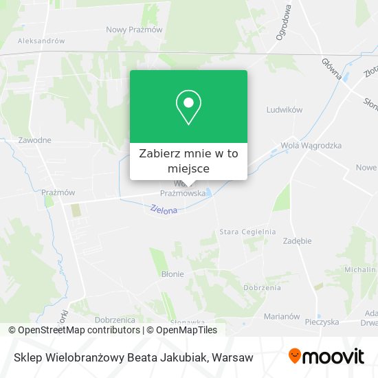 Mapa Sklep Wielobranżowy Beata Jakubiak