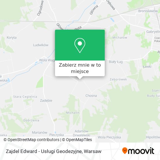 Mapa Zajdel Edward - Usługi Geodezyjne