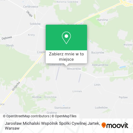 Mapa Jarosław Michalski Wspólnik Spółki Cywilnej Jartek