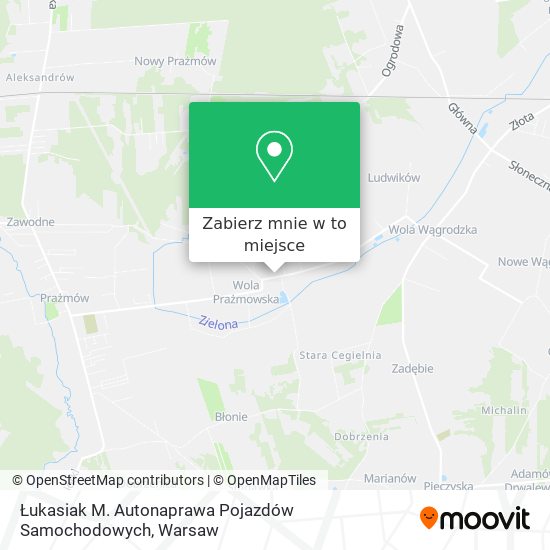 Mapa Łukasiak M. Autonaprawa Pojazdów Samochodowych