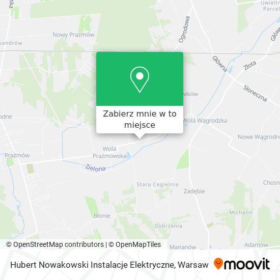 Mapa Hubert Nowakowski Instalacje Elektryczne