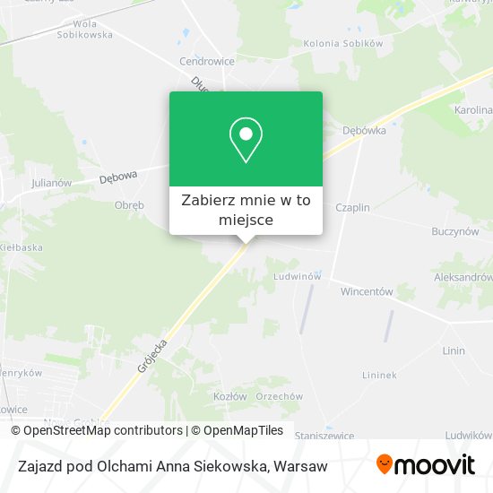 Mapa Zajazd pod Olchami Anna Siekowska