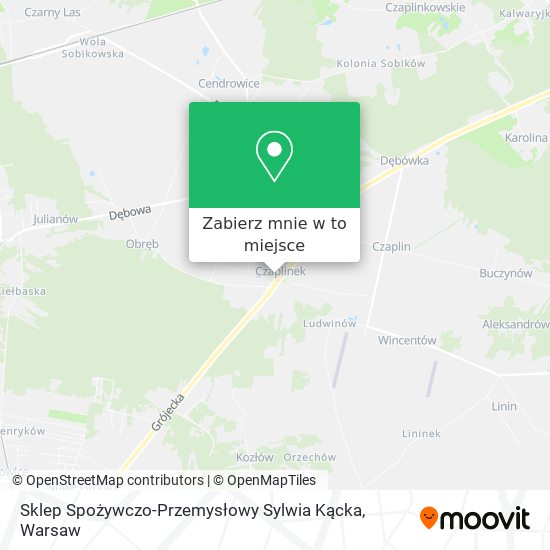 Mapa Sklep Spożywczo-Przemysłowy Sylwia Kącka