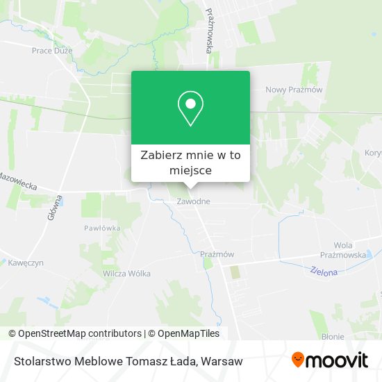 Mapa Stolarstwo Meblowe Tomasz Łada