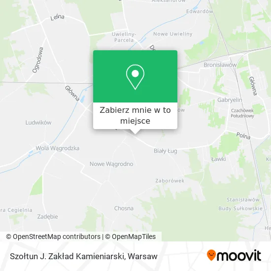 Mapa Szołtun J. Zakład Kamieniarski