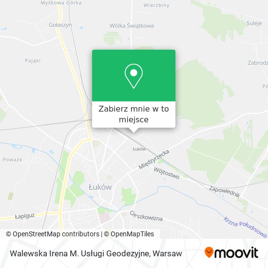 Mapa Walewska Irena M. Usługi Geodezyjne