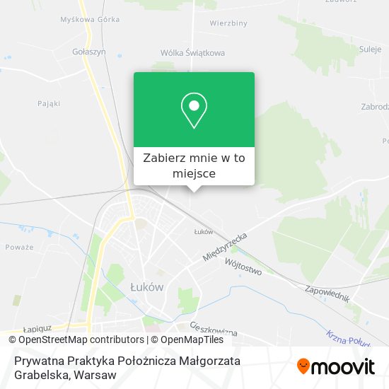 Mapa Prywatna Praktyka Położnicza Małgorzata Grabelska