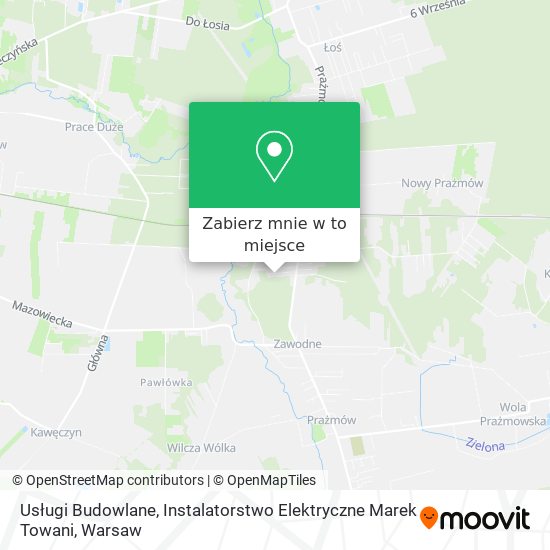 Mapa Usługi Budowlane, Instalatorstwo Elektryczne Marek Towani