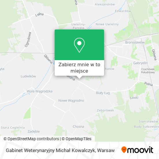 Mapa Gabinet Weterynaryjny Michał Kowalczyk