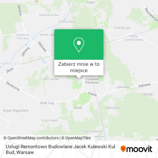 Mapa Usługi Remontowo Budowlane Jacek Kulewski Kul Bud