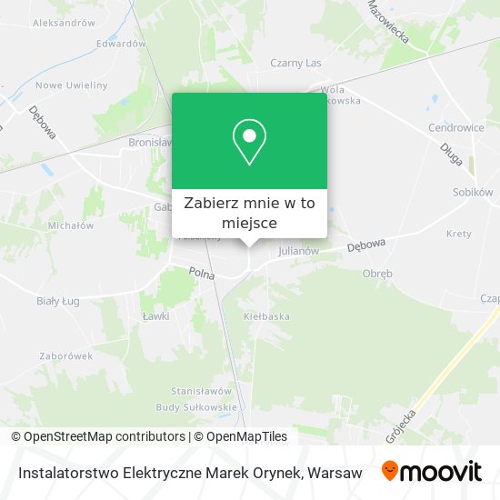 Mapa Instalatorstwo Elektryczne Marek Orynek