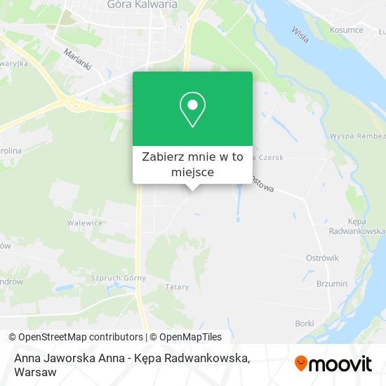 Mapa Anna Jaworska Anna - Kępa Radwankowska