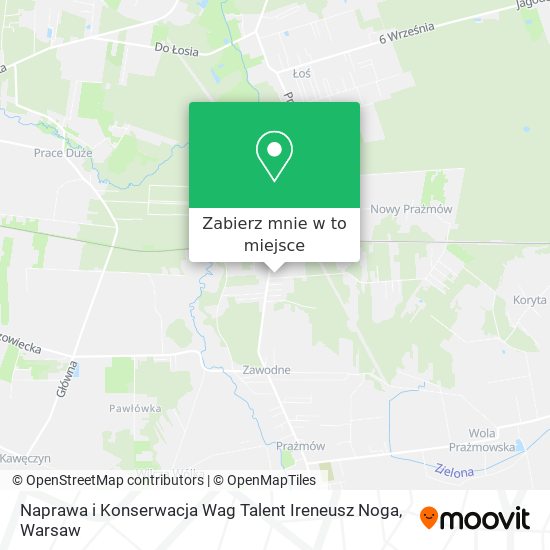 Mapa Naprawa i Konserwacja Wag Talent Ireneusz Noga