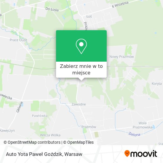 Mapa Auto Yota Paweł Goździk