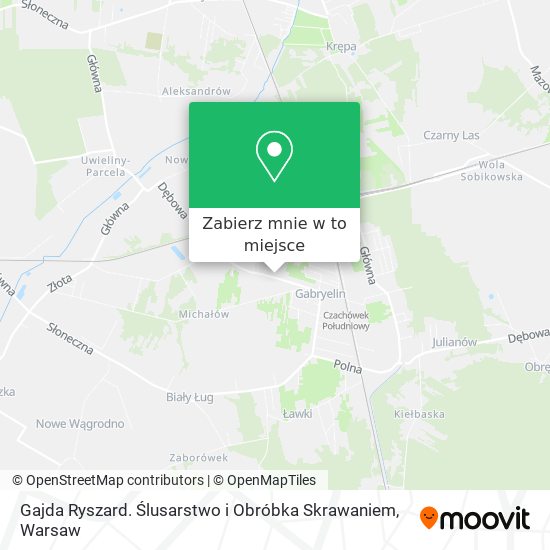 Mapa Gajda Ryszard. Ślusarstwo i Obróbka Skrawaniem