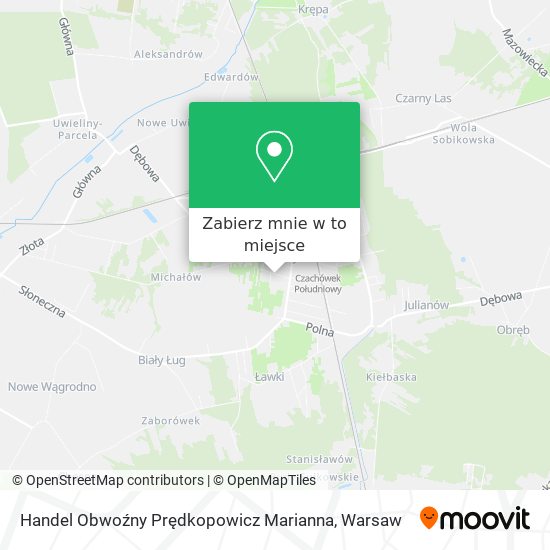 Mapa Handel Obwoźny Prędkopowicz Marianna