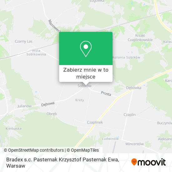 Mapa Bradex s.c. Pasternak Krzysztof Pasternak Ewa