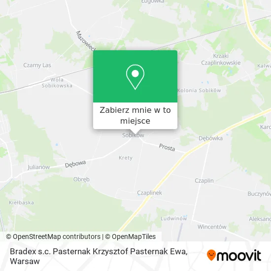 Mapa Bradex s.c. Pasternak Krzysztof Pasternak Ewa