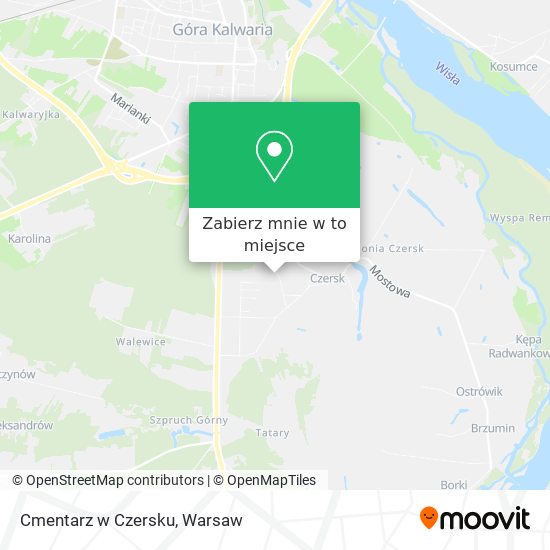 Mapa Cmentarz w Czersku