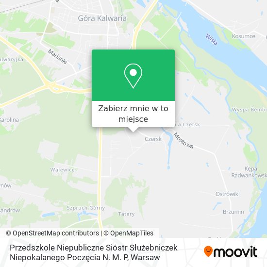 Mapa Przedszkole Niepubliczne Sióstr Służebniczek Niepokalanego Poczęcia N. M. P