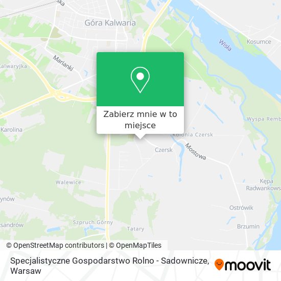 Mapa Specjalistyczne Gospodarstwo Rolno - Sadownicze