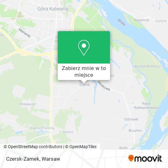 Mapa Czersk-Zamek