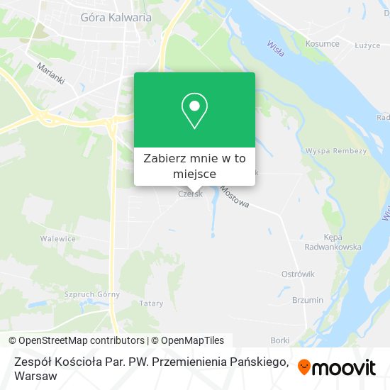 Mapa Zespół Kościoła Par. PW. Przemienienia Pańskiego