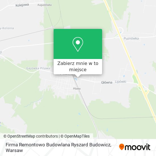 Mapa Firma Remontowo Budowlana Ryszard Budowicz