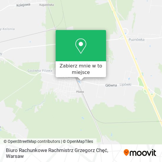 Mapa Biuro Rachunkowe Rachmistrz Grzegorz Chęć