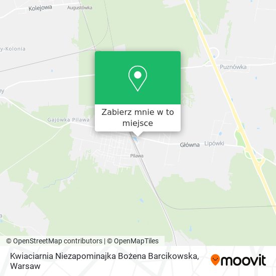 Mapa Kwiaciarnia Niezapominajka Bożena Barcikowska