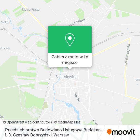 Mapa Przedsiębiorstwo Budowlano-Usługowe Budokan L.D. Czesław Dobrzyński