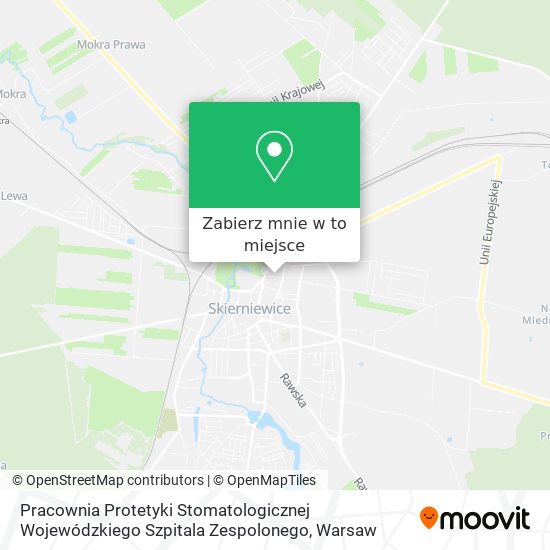 Mapa Pracownia Protetyki Stomatologicznej Wojewódzkiego Szpitala Zespolonego