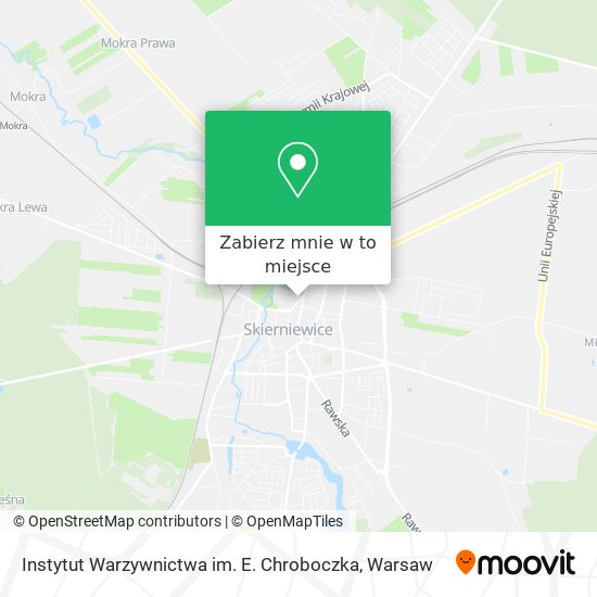 Mapa Instytut Warzywnictwa im. E. Chroboczka