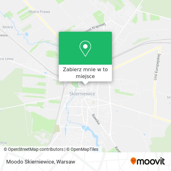 Mapa Moodo Skierniewice