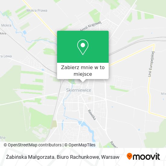 Mapa Żabińska Małgorzata. Biuro Rachunkowe