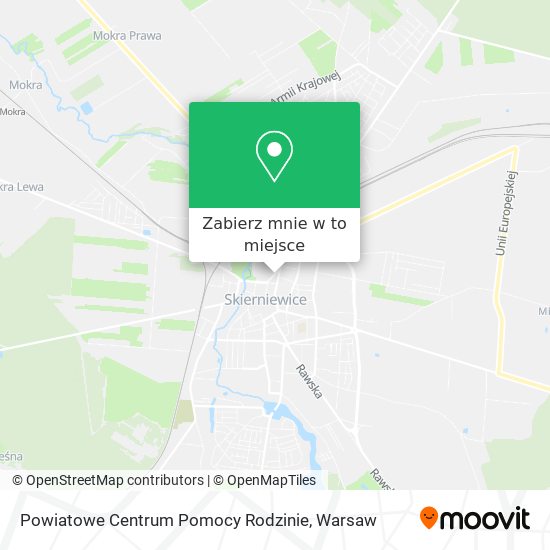 Mapa Powiatowe Centrum Pomocy Rodzinie