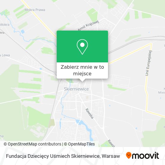 Mapa Fundacja Dziecięcy Uśmiech Skierniewice