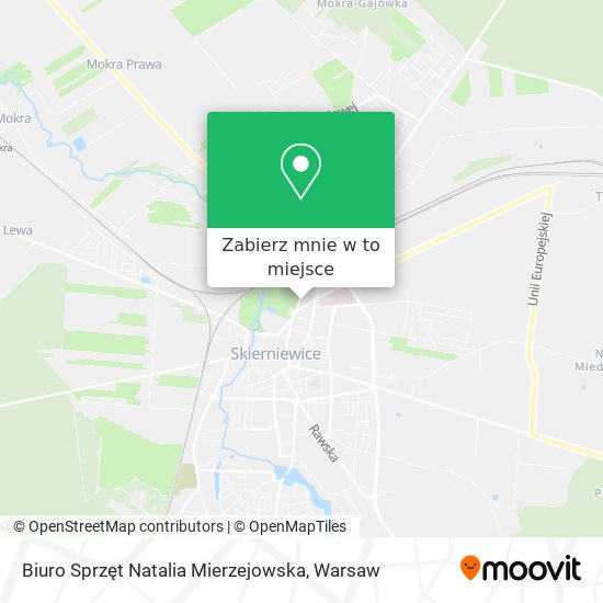 Mapa Biuro Sprzęt Natalia Mierzejowska