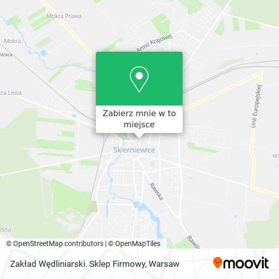 Mapa Zakład Wędliniarski. Sklep Firmowy