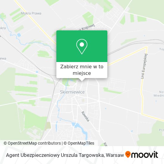 Mapa Agent Ubezpieczeniowy Urszula Targowska