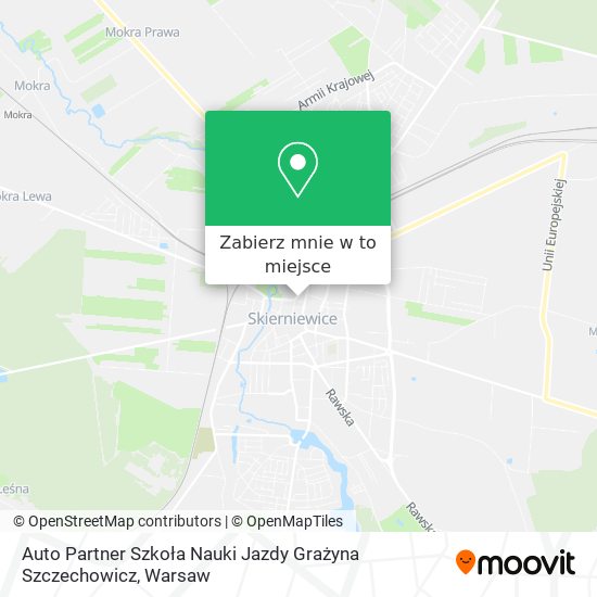 Mapa Auto Partner Szkoła Nauki Jazdy Grażyna Szczechowicz